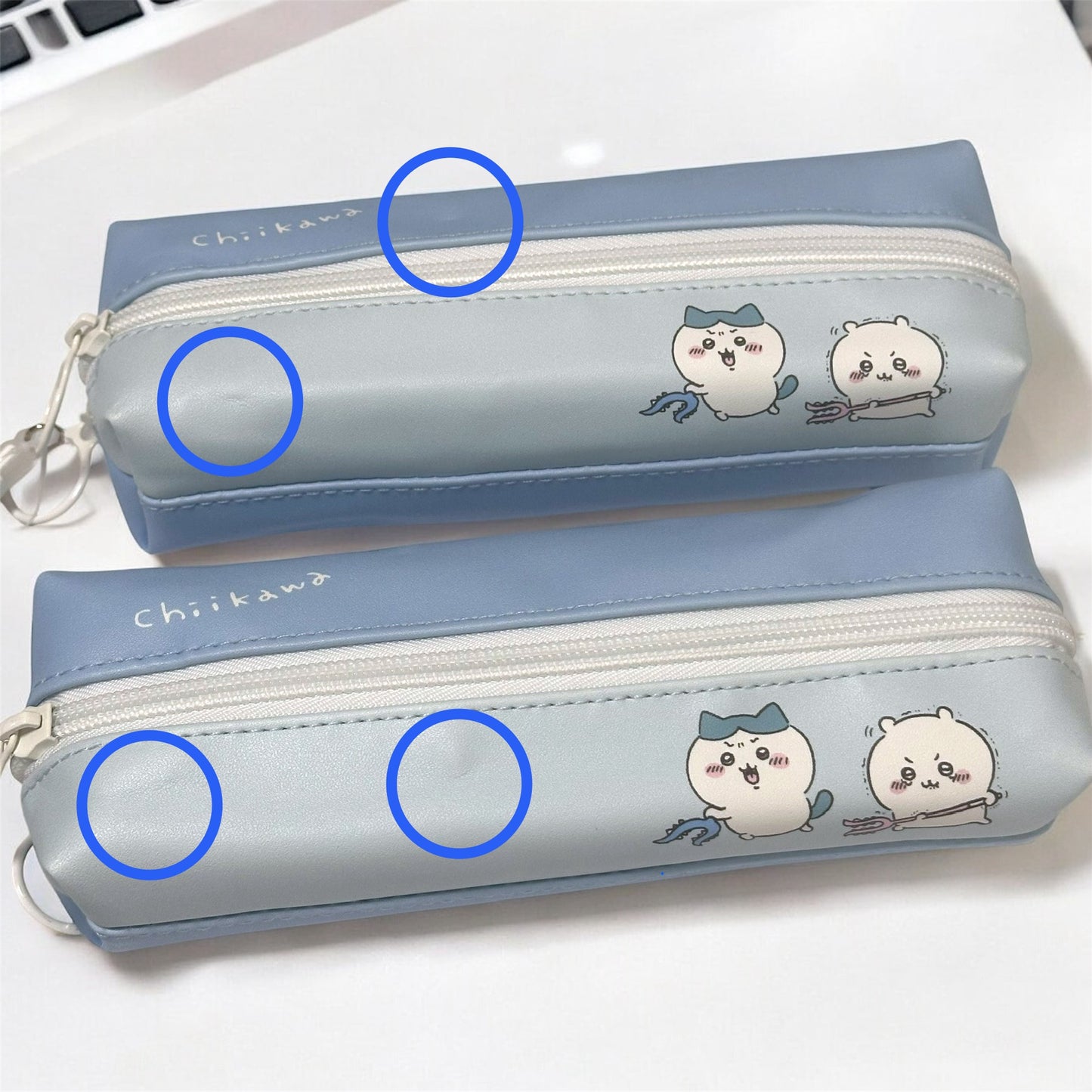 Chiikawa pencilcase blue defective