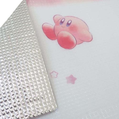 日本 Kirby 星之卡比鋁蒸鍍膜柔軟野餐墊連袋