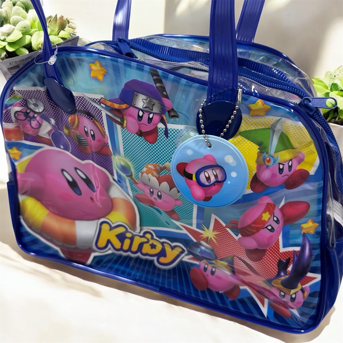 日本 Kirby 星之卡比波士頓款防水沙灘袋