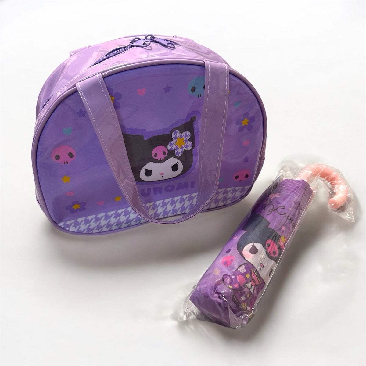 日本 Sanrio Kuromi 兒童波士頓防水手提袋沙灘袋