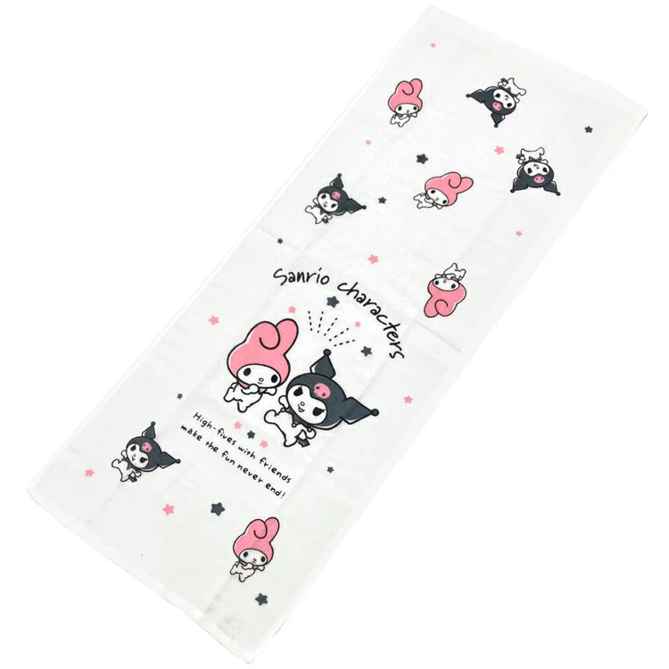 日本製 Sanrio 可愛擊掌圖案紗布毛巾