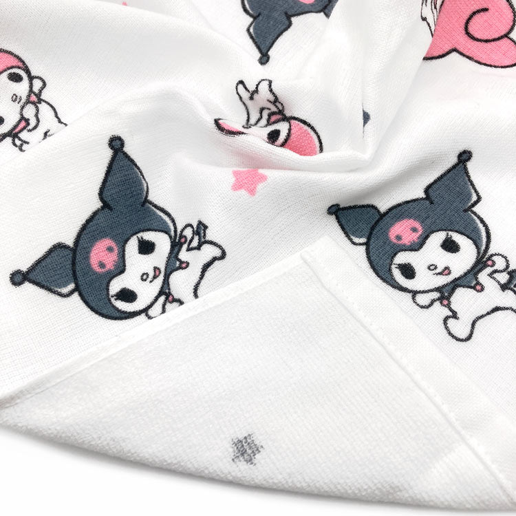 日本製 Sanrio 可愛擊掌圖案紗布毛巾