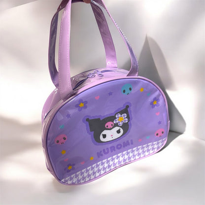 日本 Sanrio Kuromi 兒童波士頓防水手提袋沙灘袋