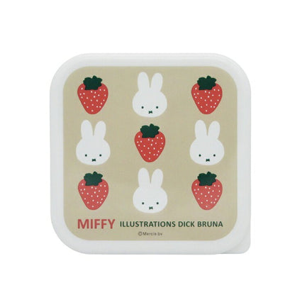 日本製 Miffy 抗菌加工3件組密封盒食物盒